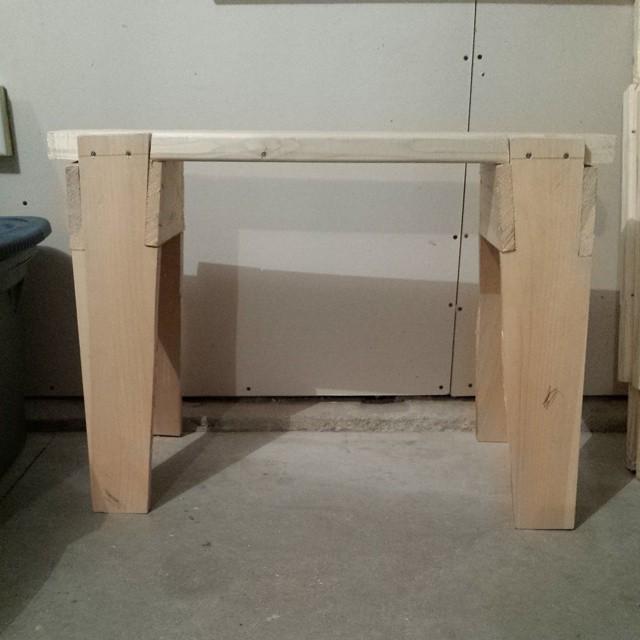 handmade saw bench